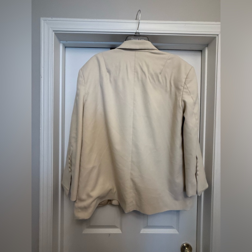 By Malene Birger Biena Woven Oversized Blazer Beige Size S $880 - Picture 9 of 9